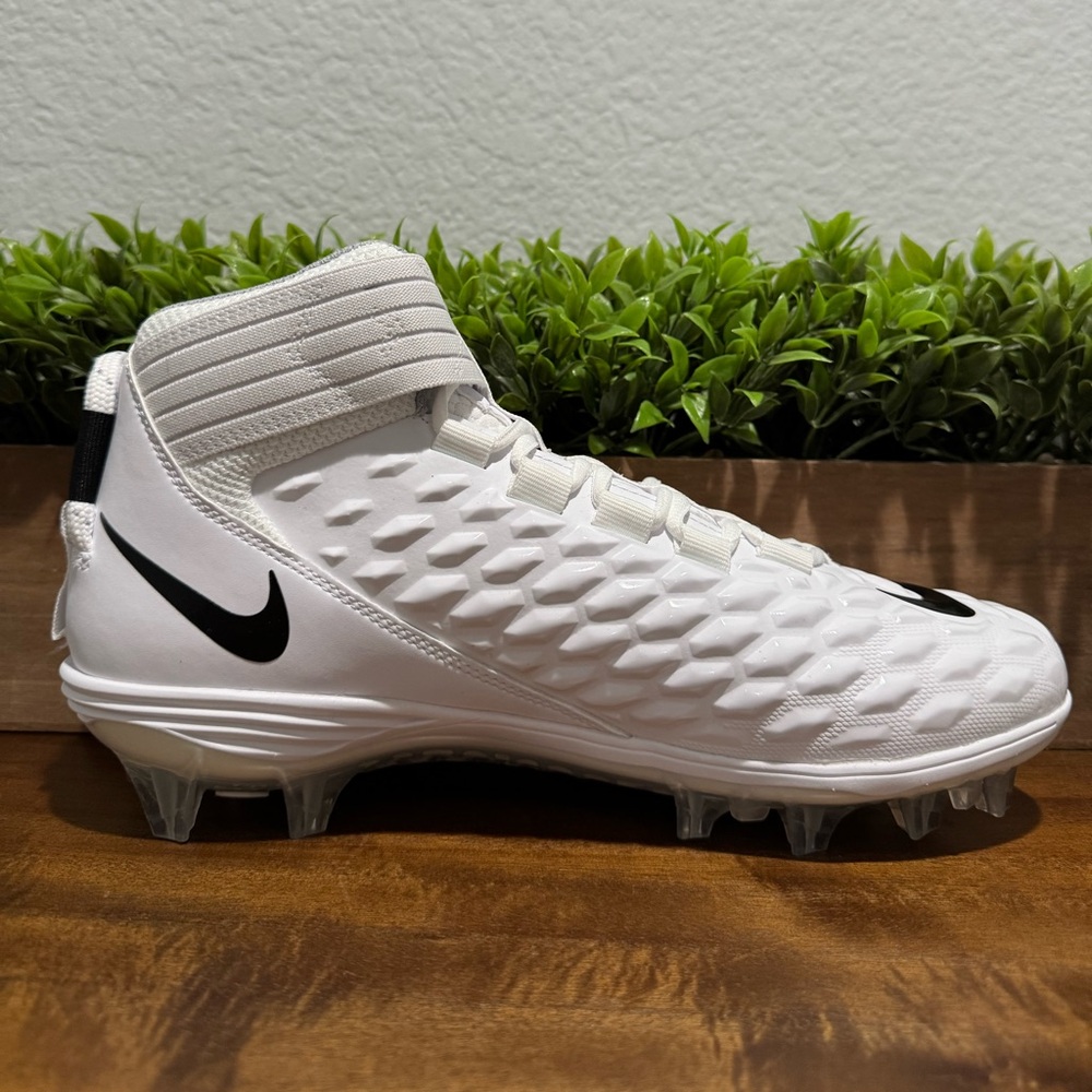 Nike Force Savage Pro 2 Football Cleats White Black AH4000-100 Men’s Size 9.5 - Picture 7 of 11